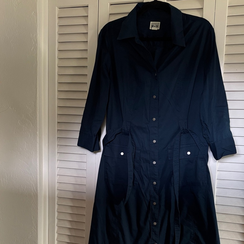 Converse Navy Long Sleeve Dress